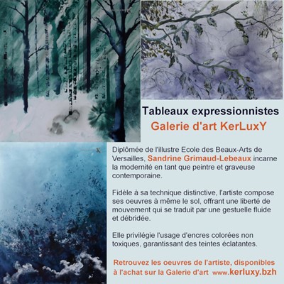 L'artiste Sandrine Grimaud-Lebeaux