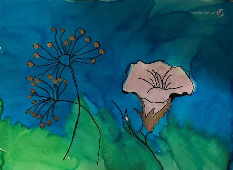 painting - Flowers 03 - AERH Arts