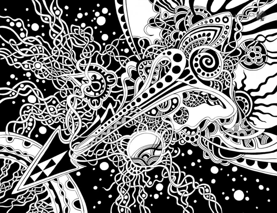 Drawing  and Calligraphy - Cosmic Energy - Achikhman Dayva