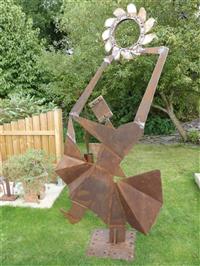 sculpture - Large size rusty dancer - Brard Yann