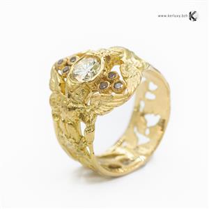 jewellery designer ring - Day and Night - Lebourdais)