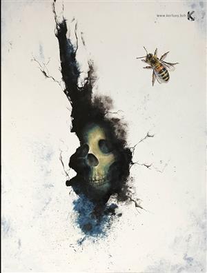 Black and White - The bee and death - Le Tutour Nicolas)