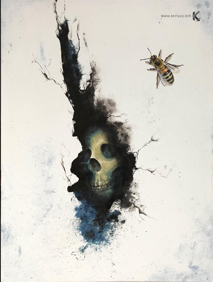 Painting - The bee and death - Le Tutour Nicolas