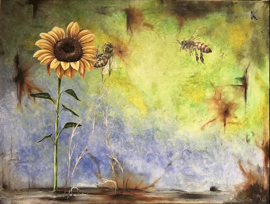 Painting - Sunflower - Le Tutour Nicolas