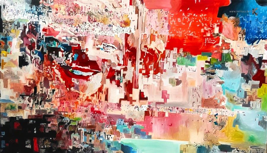 peinture - La Fille aux yeux clairs - Alagna Franck