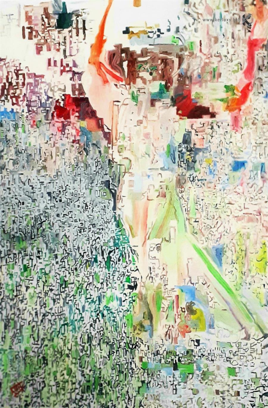 peinture - La Joueuse de Tennis - Alagna Franck