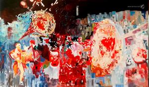 painting - The Jazz Concert - Alagna Franck)