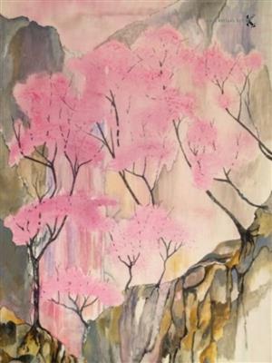 peinture - Les Sakura - Pichon Eric)