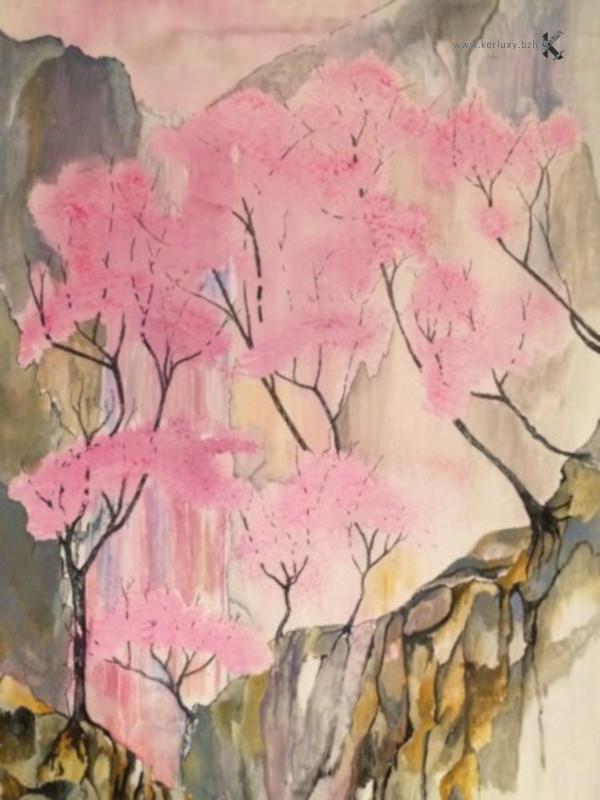 peinture - Les Sakura - Pichon Eric
