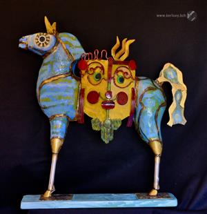 sculpture - King bearer, Trojan horse - Stanko Kristic)
