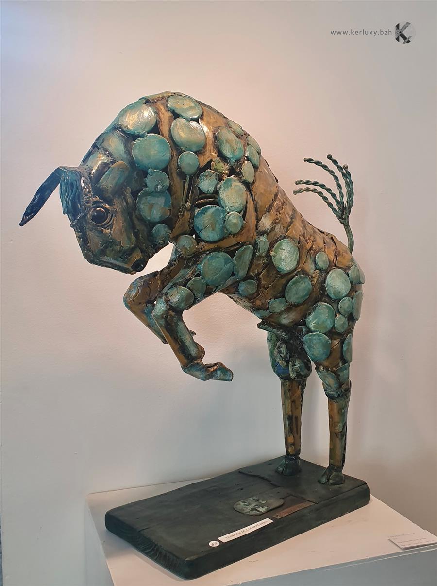 Sculpture - Fighting bull - Stanko Kristic