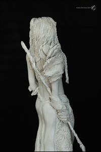 sculpture - Attyra, l'Elfe guerrière  - Mylène La Sculptrice