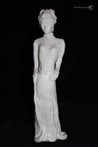 Sculpture - Lady 1900 in bun - Mylène La Sculptrice