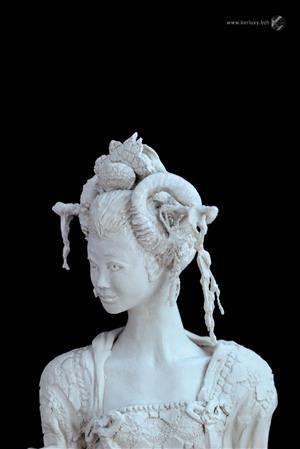 Noir et Blanc - Princesse HANFU - Mylène La Sculptrice)